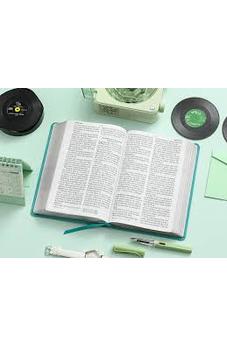 Image of Biblia RVR 1960 Letra Gigante Turquesa Símil Piel