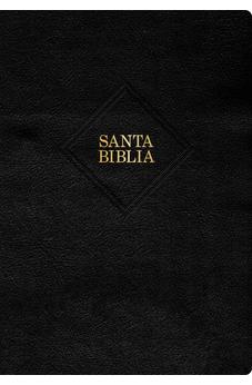 Image of Biblia RVR 1960 Súper Gigante Negro Símil Piel con Índice *IRREGULAR*