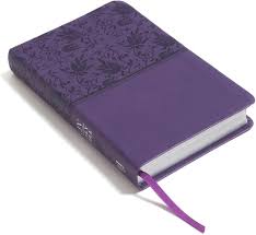 Image of KJV Large Print Personal Size Reference Bible, Purple Leathertouch, Red Letter