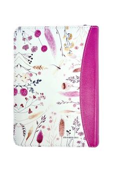 Image of Biblia RVR 1960 Letra Grande Tamaño Manual Primavera Fucsia Símil Piel con Cierre