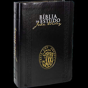 Biblia Em Portugués Biblia de Estudo John Wesley Em Portugués Do BrasilNA085BEJW Tapa Negra
