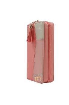 Image of Biblia RVR 1960 Chequera Azul Rosa Símil Piel con Cierre