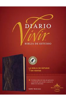 Image of Biblia RVR 1960 de Estudio del Diario Vivir Símil Piel Morado Oscuro Índice Letra Roja