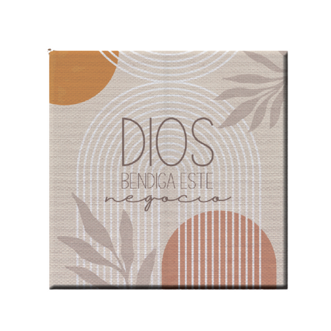 Image of Cuadro Canva: (11.80x11.80) Dios Bendiga Este Negocio