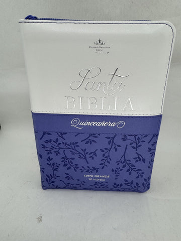 Image of Biblia RVR 1960 Quinceñera Lila Blanco