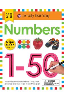 WIPE CLEAN WORKBOOK: NUMBERS 1-50: AGES 3-5; WIPE-CLEAN WITH PEN (WIPE CLEAN LEARNING BOOKS)