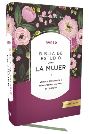 Biblia RVR 1960 de Estudio para la Mujer Tapa Dura Interior a Color Comfort Print