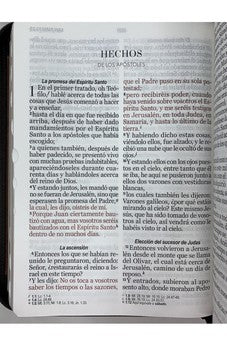 Image of Biblia RVR 1960 Letra Súper Gigante Geométrico Café Símil Piel con Índice y Cierre