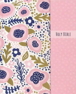 NIV, Journal the Word Bible for Girls, Double-Column, Hardcover, Pink, Magnetic Closure, Red Letter, Comfort Print: Reflect, Take Notes, or Create Art Next to Your Favorite Verses