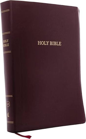 KJV Holy Bible: Super Giant Print with 43,000 Cross References, Burgundy Leather-look, Red Letter, Comfort Print: King James Version