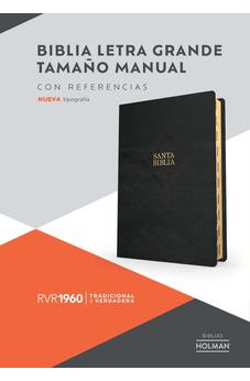 Image of Biblia RVR 1960 Tamaño Manual Símil Piel Negra con Índice