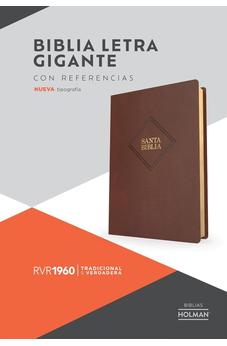Image of Biblia RVR 1960 Letra Gigante Café Símil Piel