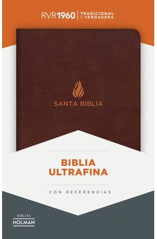 Biblia RVR 1960 Ultrafina Marron Piel Fabricada