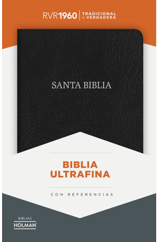 Biblia RVR 1960 Ultrafina Negro Piel Fabricada con Índice