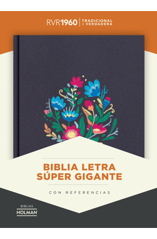 Image of Biblia RVR 1960 Letra Súper Gigante Bordado Sobre Tela con Índice