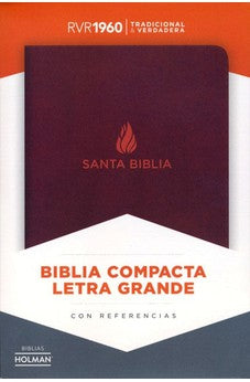 Biblia RVR 1960 Compacta Marrón Piel Fabricada