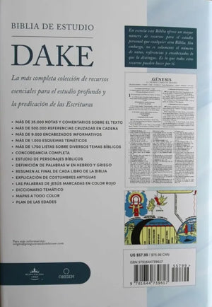 Biblia RVR 1960 de Estudio Dake Tapa Dura
