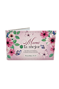 Espejito Compacto de Cuero Mamá