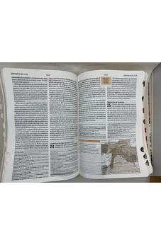 Image of Biblia RVR 1960 de Estudio Teológico Flores Naranja con Índice