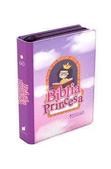 Biblia RVR 1960 Compacta para Niñas Princesa Vinilo con Cierre
