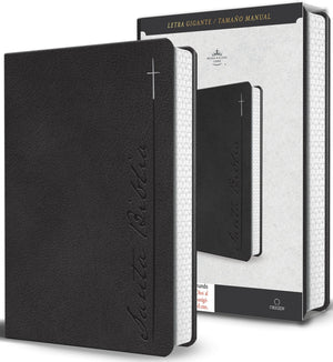 Biblia RVR 1960 Letra Gigante Gris Símil Piel