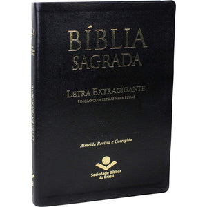 Biblia Em Portugués ARC087TILEXGLV Tapa en Cuero Reconstituido Negro Índice Digital