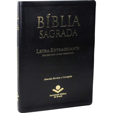 Image of Biblia Em Portugués ARC087TILEXGLV Tapa en Cuero Reconstituido Negro Índice Digital