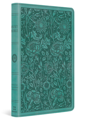 ESV  Premium Gift Bible (Trutone, Teal, Floral Design)