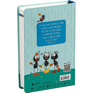 Bíblia Em Portugués NTHL Explicada para Crianças com ilustrações Smilinguido Capa Dura Azul