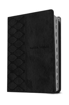 Image of Biblia NTV Manual Letra Grande con Filament Símil Piel Negro Índice Letra Roja
