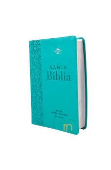 Image of Biblia RVR 1960  Letra Súper Gigante 065c Héroes SÍmil Piel Rosa Rosa con Cierre Manual