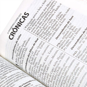 Biblia Em Portugués RA045LG Tapa Imitación Cuero Rosa Canto Florales