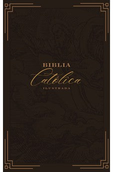 Biblia de América Católica Marrón Piel Genuina