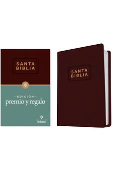 Image of Biblia NTV Edición Premio y Regalo Vinil Vino Tinto Letra Roja