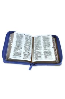 Biblia RVR 1960 Bolsillo Verde Café Símil Piel con Cierre