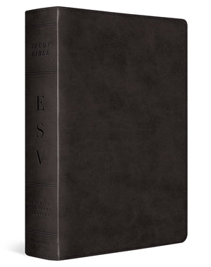 ESV  Study Bible, Large Print (Trutone, Black)