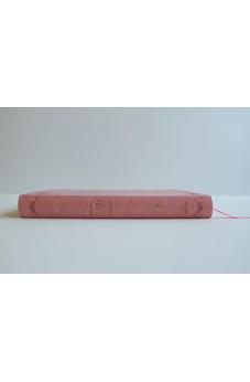 Image of Biblia RVR 1960 Letra Grande Tamaño Manual Rosada Símil Piel con Índice
