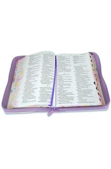 Biblia RVR 1960 Letra Gigante 14 Puntos Manual Jardín Lila Cierre Índice