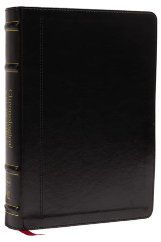 Image of NKJV Study Bible Leathersoft Black Full-Color Comfort Print: The Complete Resource for Studying God’s Word