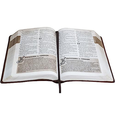 Image of Biblia Em Portugués NTLH065BDA Tapa Imitación Cuero Marrón