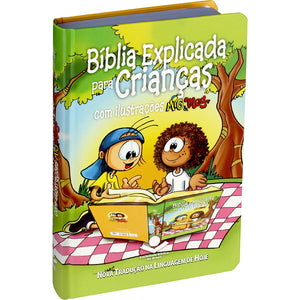 Biblia Em Portugués NTLH063Becmm Tapa Dura Ilustrada Canto Blanco