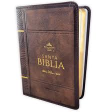 Image of Biblia RVR 1960 Letra Grande Tamaño Manual Neoclassic Café Oscuro Símil Piel