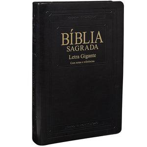 Biblia Em Portugués RA065TILG Tapa Imitación Cuero Negra Noble Índice Digital