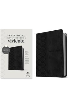 Biblia NTV Manual Letra Grande con Filament Símil Piel Negro Letra Roja