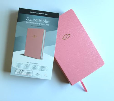 Image of Biblia RVR 1960 para Regalos y Premios Rosada Símil Piel