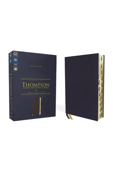 NIV, Thompson Chain-Reference Bible, Leathersoft, Navy, Thumb Indexed, Red Letter, Comfort Print