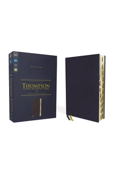 Image of NIV, Thompson Chain-Reference Bible, Leathersoft, Navy, Thumb Indexed, Red Letter, Comfort Print