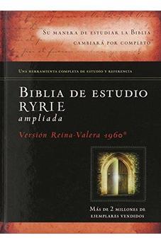 Biblia RVR 1960 de Estudio Ryrie Ampliada Tapa Dura