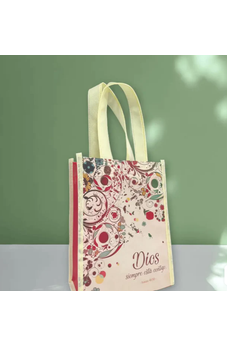 Bolsa Tote Bag Pequeña a Todo Color Dios Siempre Está Contigo