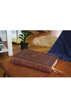 Image of KJV, Thompson Chain-Reference Bible, Large Print, Leathersoft, Brown, Red Letter, Thumb Indexed, Comfort Print